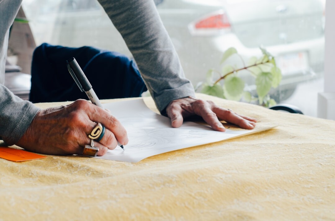 person reviewing insurance documents